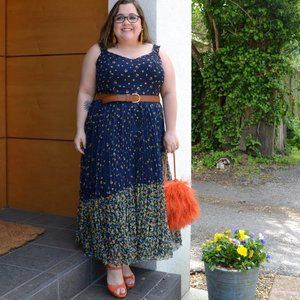 Jason Wu x Eloquii floral midi dress sz 14